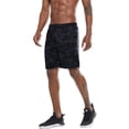 thumbnail image 3 of Pantalones cortos de entrenamiento para correr G Gradual para hombre, color negro camuflado, 3 of 7