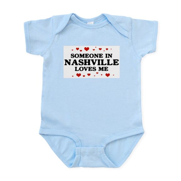 CafePress - Loves Me In Nashville Infant Bodysuit - Baby Light Bodysuit, Size Newborn - 24 Months