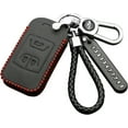 thumbnail image 3 of HAHDAXIA 3 Buttons Colored Leather Car Key Case Pouch，Fit For Chery Tiggo Arrizo Auto Smart Remote Key Cover Holder Car Interior Accessories, 3 of 7