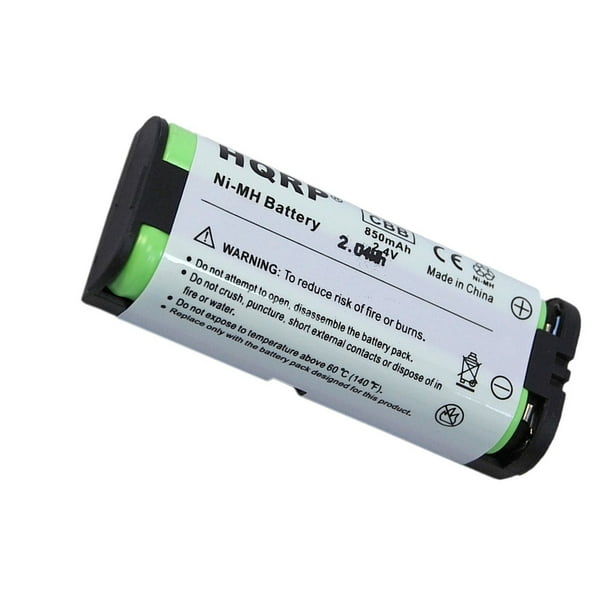 HQRP Phone Battery works with Panasonic HHR P105 HHR P105A KX 242 KX 243 KX 246 KX 571 KX 572 KX 2420 KX 2421 KX 2422 KX 2431