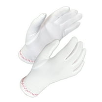 3 Pairs (12 Gloves) Gloves Legend White Inspection Gloves Nylon White Coin Jewelry Antiques Safety Working Gloves For Women - Size Small