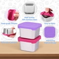 thumbnail image 4 of HLONK 3Pack Stainless Steel Snack Containers 6oz Snack Box Container Leakproof Stainless Steel Snack Cups with Silicone Lids Portable Snack Stackable Freezer Dishwasher Safe for Daycare S, 4 of 10