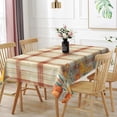 thumbnail image 5 of Tchckioa Autumn Line Grid Tablecloth for Restaurant,Rectangle 52x70 Stain Proof Table Cover, 5 of 6