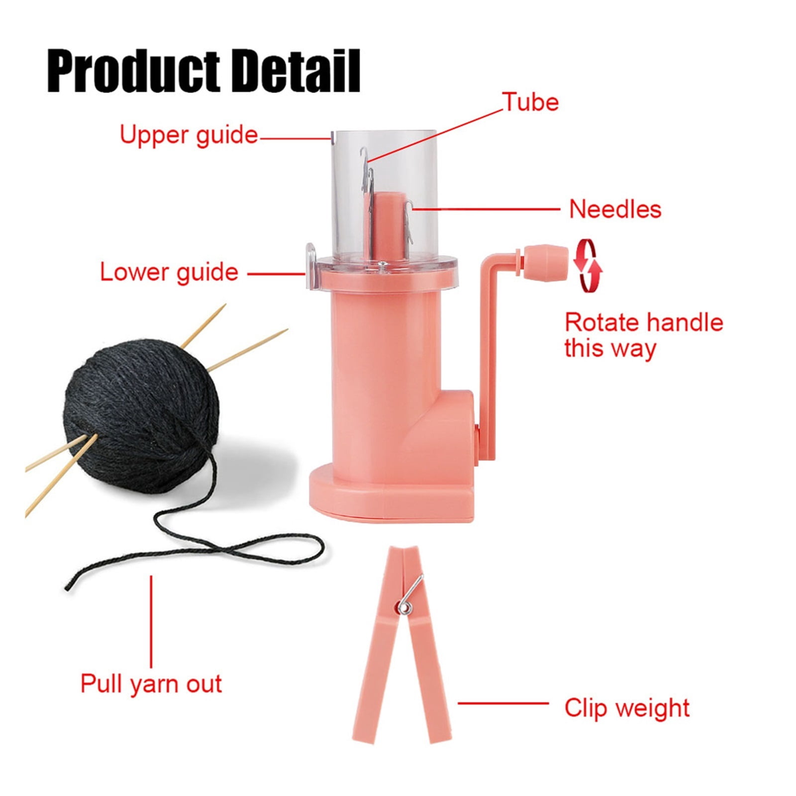 Hand Knit Creative Knitting Machine Craft Bracelet Weave Tool Loom Spool Knitter ,Efficiently Make Yarn Cake
