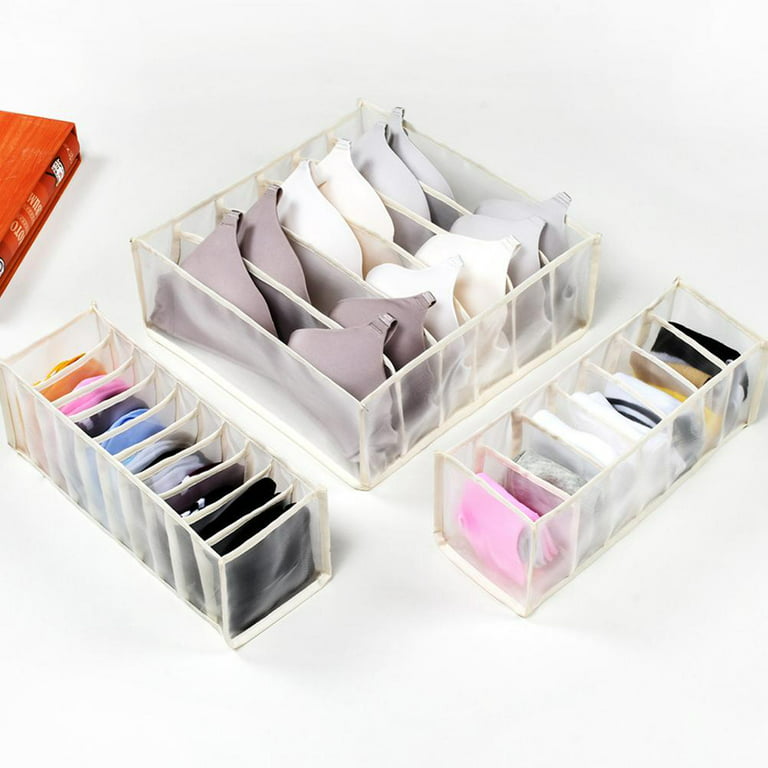 Foldable Underwear Storage Box Compartment Underpants Bra Organizer Drawer  New