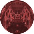 thumbnail image 1 of Ahgly Company Tapis Rond Lavable en Machine Intérieur Transitionnel Rouge, 7 Pieds Rond, 1 of 7