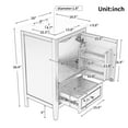 thumbnail image 3 of Modern Bathroom Vanity 20" Bathroom Vanity with Sink, Bathroom Cabinet with A Door, Door Shelf Storage and Adiustable Foot Pads, A Drawer, White,Wooden Bathroom Vanity, 3 of 22