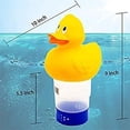 thumbnail image 2 of WWD POOL Animal Floating Pool Chlorine Dispenser Fits 3" Tabs Bromine Holder Yellow Duck, 2 of 5