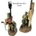 thumbnail image 5 of Urbalabs Western Army Hero USA Cross Flag End Table Standing Table Lamp Nightstands Living Room End Tables Lamps for Bedrooms Office (Army Hero), 5 of 6