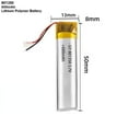 thumbnail image 1 of Pile Li-Ion 3,7 V 600 mAh 801350 Lithium Polymère Pile Rechargeable pour Casque Bluetooth Jouet GPS, 1 of 6