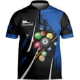 thumbnail image 6 of Personalized Billiard Bowling Jersey 3D Billiard Shirt Custom Billiard Flag Shirt Men's Pool Billiards Shirt 8 Ball Men Women (Teal, 5XL), 6 of 9