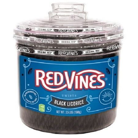 - Red Vines Black Licorice Twists, 3.5 Lb.