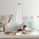 thumbnail image 2 of Billuyoard Ganchos para toallas de cocina, elegante organizador de trapos para accesorios del hogar Cubiertas para muebles de jardín Blanco 5x5x2.3 cm, 2 of 6