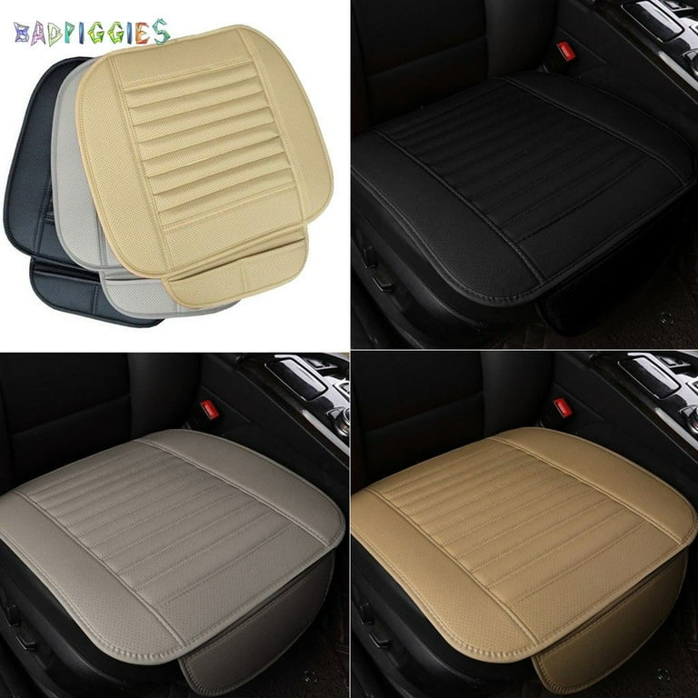 Universal black car front seat cover sales breathable pu leather seat pad cushion