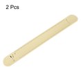 thumbnail image 3 of Unique Bargains Silicone Memo Wrist Band 20cm 8 Inch Measure 238mm x 29mm Point Line, Yellow, 2 Pieces, 3 of 7