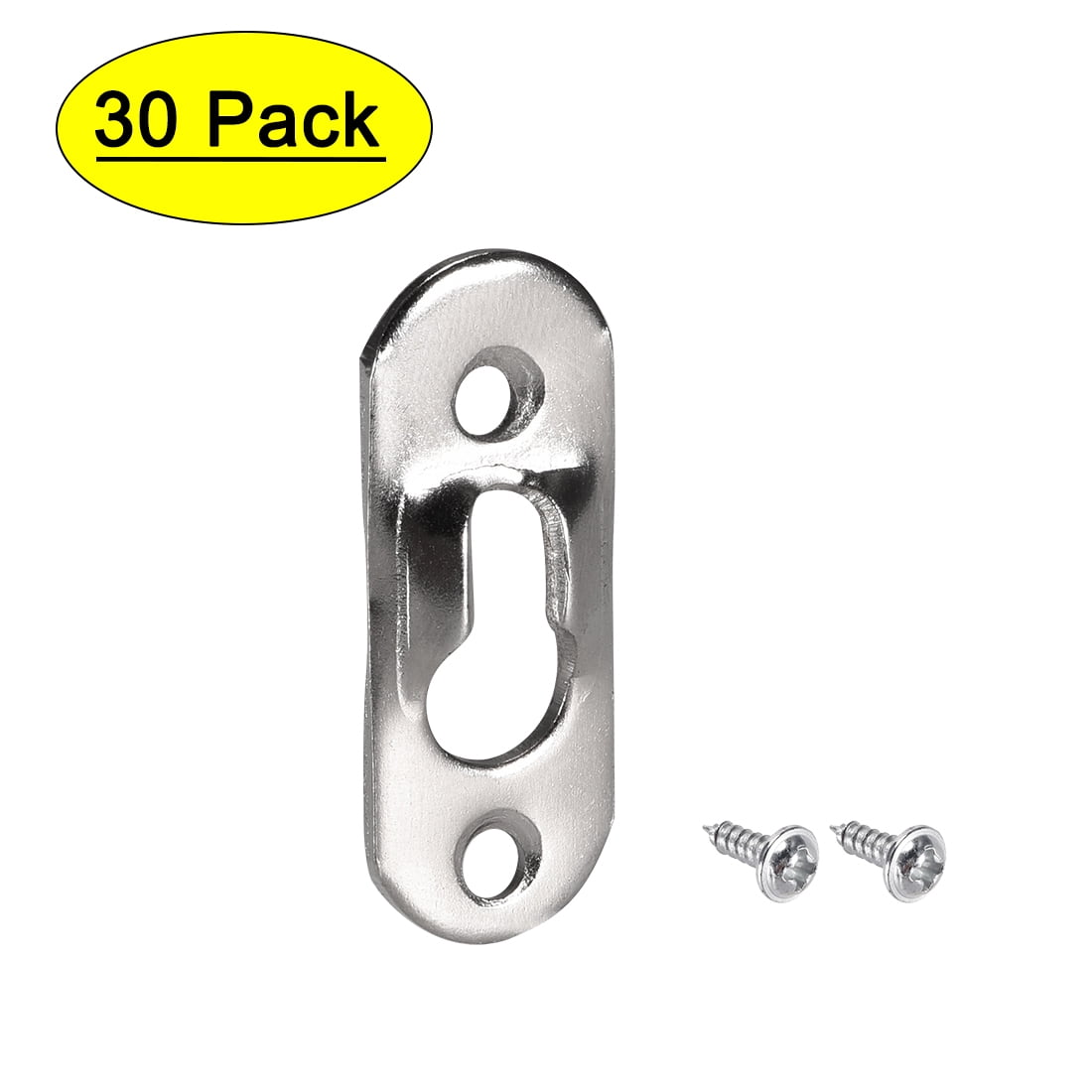 Keyhole Hanging Plate, 37mm x 14mm Single Hole Hook for Picture Frames