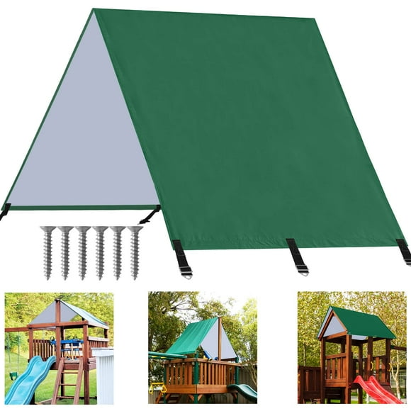Lona de repuesto para columpios ABCCANOPY, 132 x 229 cm, color verde