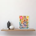 thumbnail image 2 of Garden Flowers In Spring Folk Art Watercolour Painting Artwork Framed Wall Art Print A4, 2 of 4