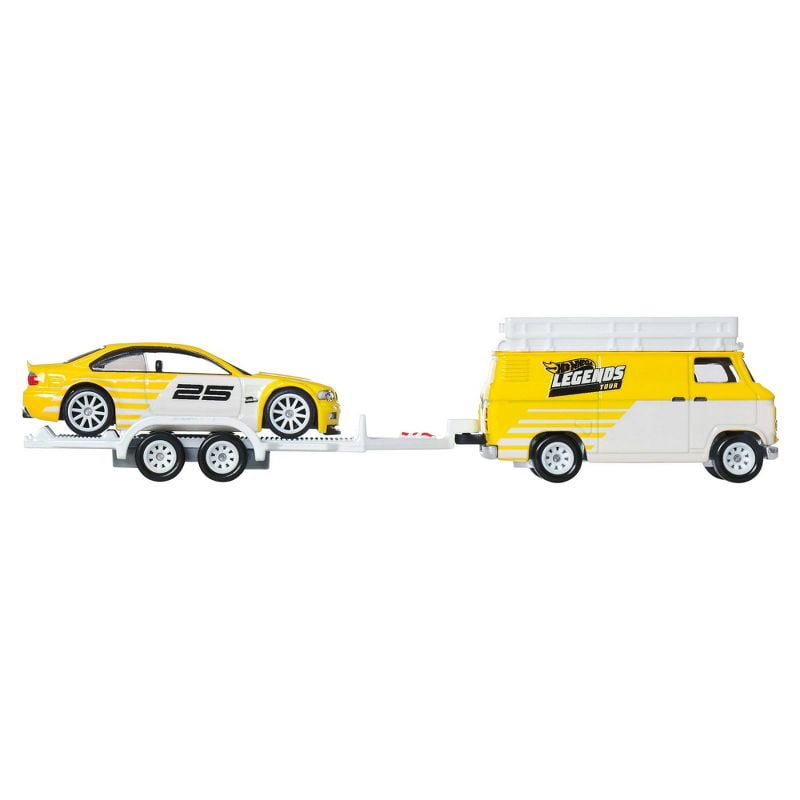 Hot Wheels BMW M3 & HW Rally Hauler Legends Tour Team Transport Premium