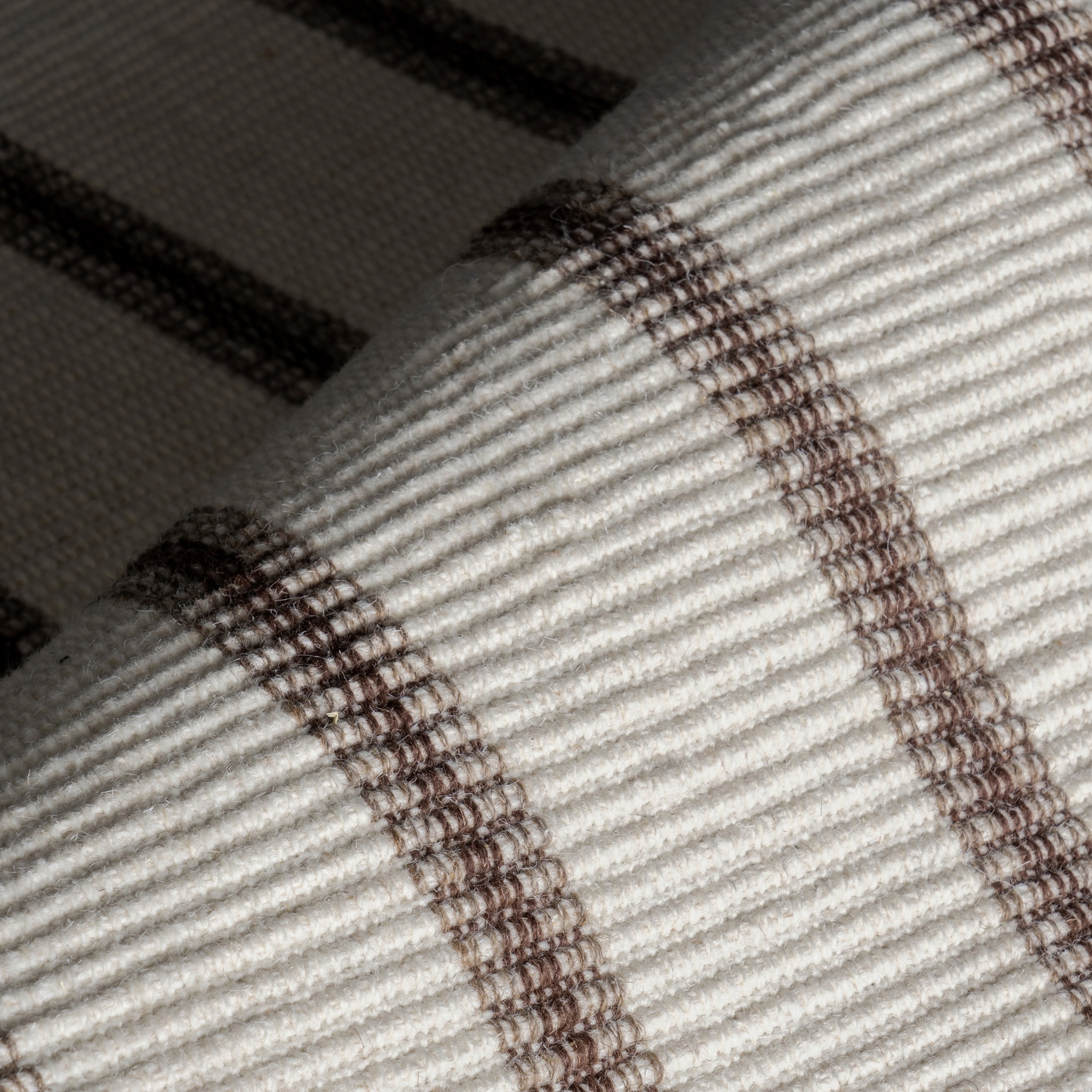 Rugs USA Toluca Striped Wool Area Rug, 2' 6" x 8', Runner, Toluca Ivory