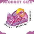 thumbnail image 3 of HonestMatter Desk Tape Dispenser, Acrylic Glitter Tape Holder with Weighted Non-Slip Base, Modern Desktop Accessory for Office and Home, 3 of 7
