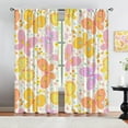 thumbnail image 6 of 70s Cute Flower Small Curtains for Children Room, Cartoon Childlike Butterfly Rod Pocket Insulated Out Window Drapes, Breathable Privacy Curtains for Bedroom Living Room Apartment-W42xL54in, 6 of 6