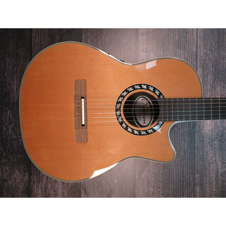 Ovation 1773ax-4 Timeless Collection Classical Nylon Acoustic Guitar, Natural