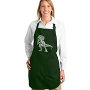 LA Pop Art Full Length Word Art Apron - Dino Pics