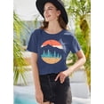 thumbnail image 5 of VILOVE Women Hiking Shirts the Mountain Graphic Tees Short Sleeve Workout Adventure T Shirt, 5 of 9