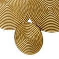 thumbnail image 5 of CosmoLiving by Cosmopolitan Gold Metal Plate Wall Decor with Textured Circles, 5 of 14