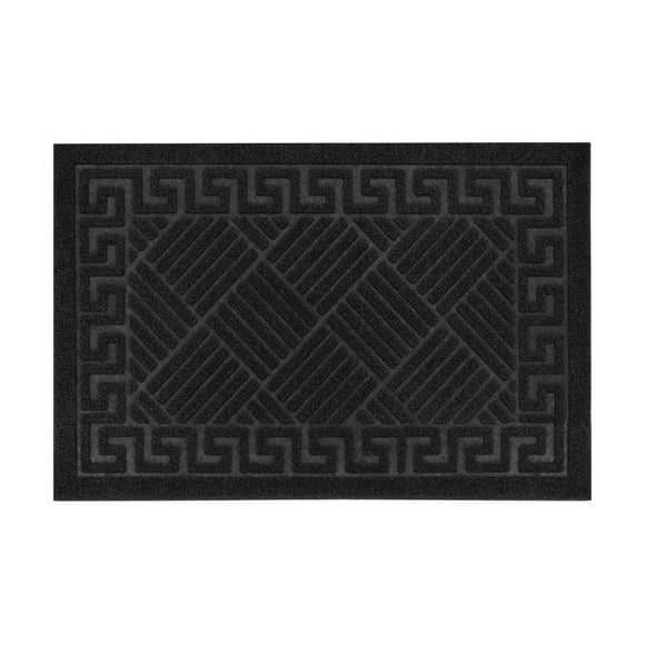 Tapete De Entrada Mainstays Poliester 40 x 60 cm, Negro