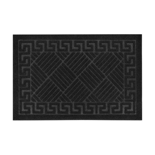 Tapete De Entrada Mainstays Poliester 40 x 60 cm, Negro