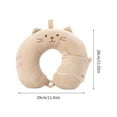 thumbnail image 6 of Travel Pillow, Creative Simple Cartoon Animal Neck Pillow for Adults and Kids Travel Neck Pillow for Sleeping, Traveling and Camping with Eye Mask,Frog Green, 6 of 8