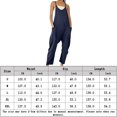 thumbnail image 2 of Monos Casuales Monos casuales para mujer Traje de diario sin mangas con ajuste holgado elástico (Azul marino XL) Cgtredaw para Mujer Azul marino T S, 2 of 6