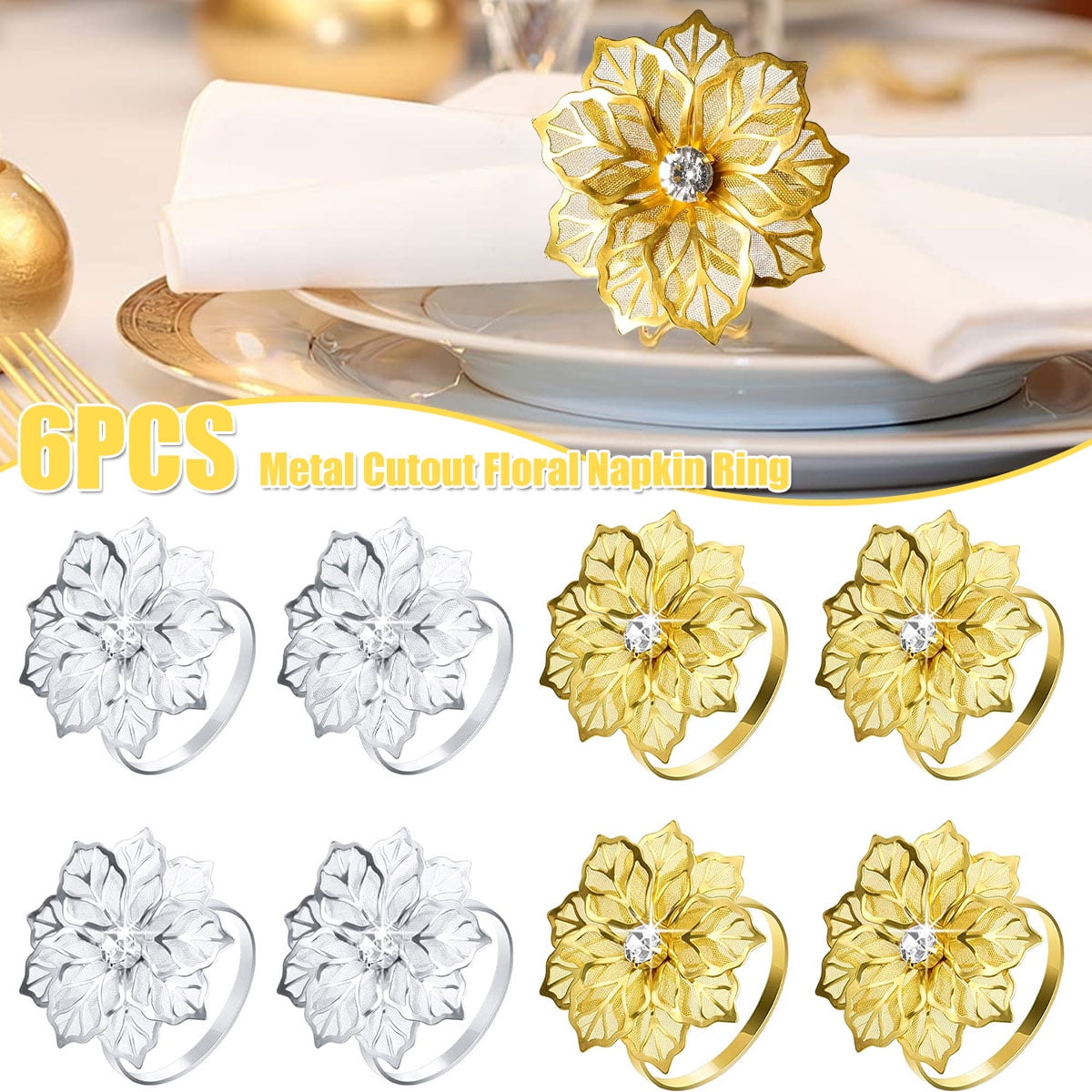 Flower Holder Napkin Rings – Jollity & Co