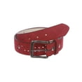 thumbnail image 2 of Women's 1 1/2" (38 mm) Snap on Suede Perforated Studded Leather Belt, 2 of 4