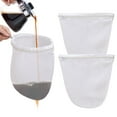 thumbnail image 1 of POINTERTECK Sacs de Filtre en Maille Ultra Fine Réutilisables pour Aliments et Cadre en Acier Inoxydable pour Filtre Lait de Noix Café Lait Beurre Jus et Fromage Frais, 1 of 24