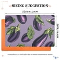 thumbnail image 2 of Playful Eggplant Design Floor Door Mat Outdoor Indoor for Home Entrance Welcome Mats 32"x20", 2 of 8