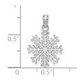 thumbnail image 2 of FJC Finejewelers 10 kt White Gold Themed Snowflake Charm 18 mm x 13.8 mm, 2 of 4