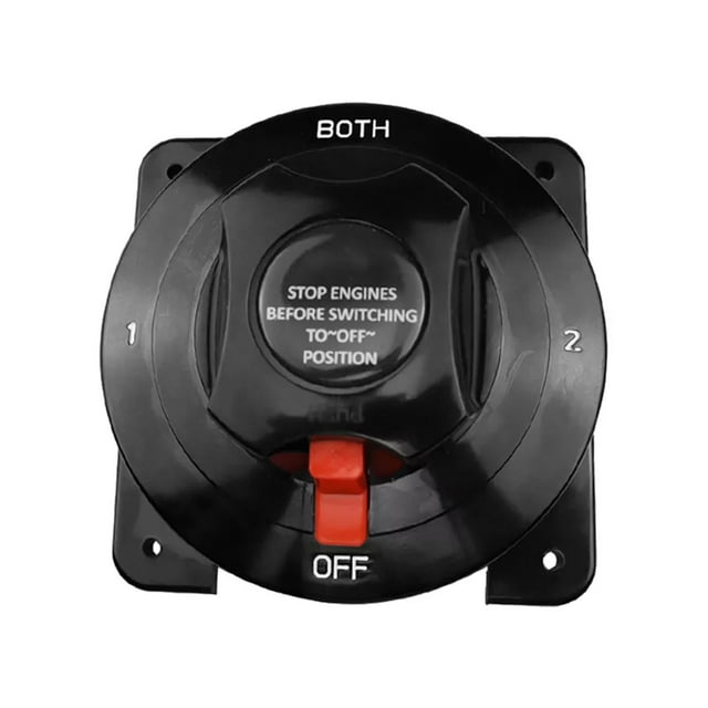 sweethay Interruptor giratorio de 250A, interruptor de desconexión de batería para barco marino RV, interruptor de desconexión de energía Bombillas para automóviles