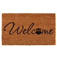 thumbnail image 1 of calloway Mills 121481729 Barn Owl Welcome Doormat, 17" x 29", Natural/Black, 1 of 2