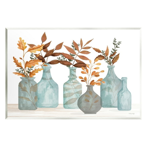 Stupell Varied Botanical Foliage Leaves Botanical & Floral Painting Wall Plaque Unframed Art Print Wall Art