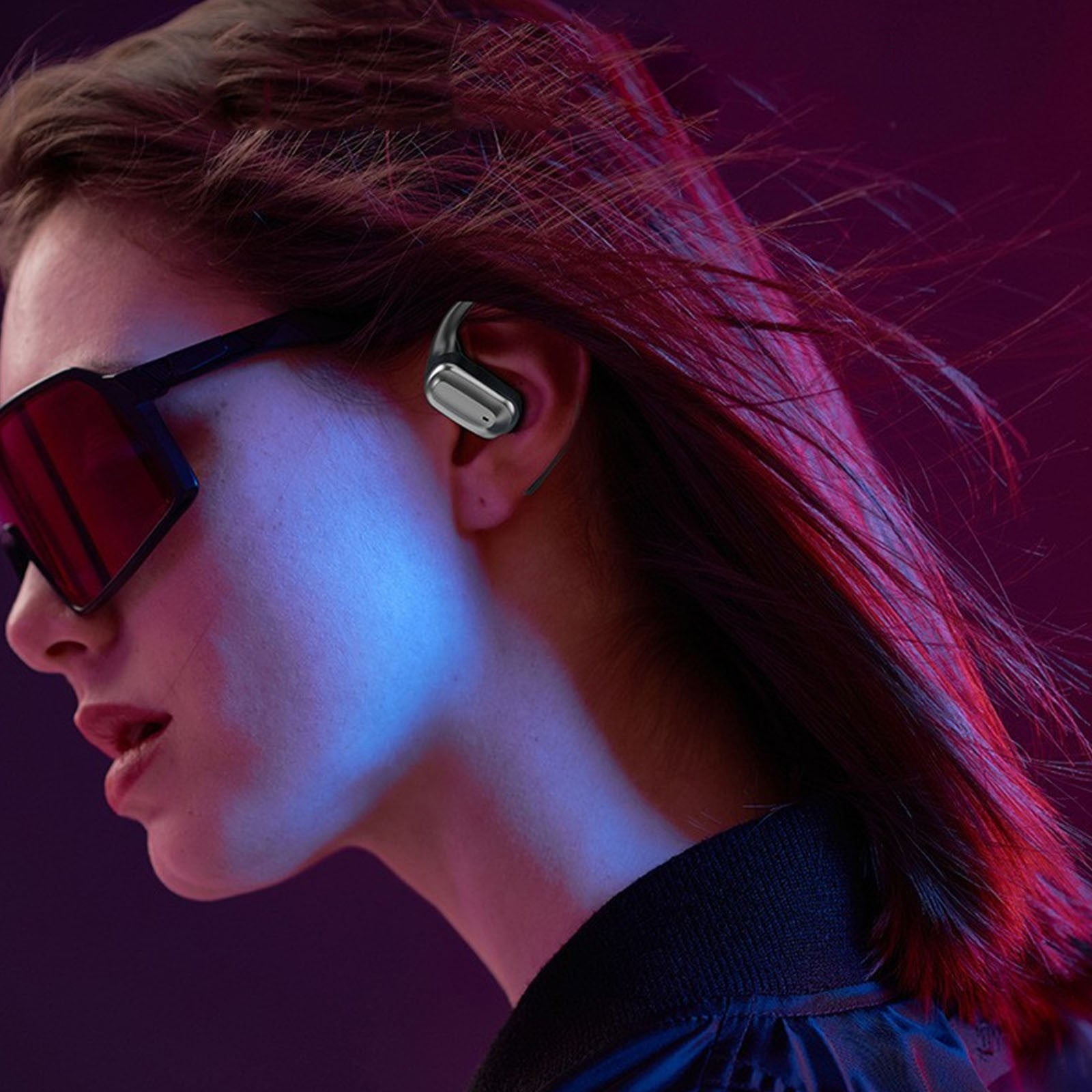 Ear Earbuds Wireless Open Ear Earbuds Bluetooth 5.4 Ipx5 Intelligent Screen Open Bluetooth Earphones With Display For Running Of The Day Home Decor