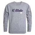thumbnail image 1 of W Republic Products 556-127-HGY-01 Kansas State University T-Shirt Col Rond Script, Gris Chiné - Petit, 1 of 1