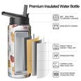 thumbnail image 2 of Double Wall Insulated Stainless Steel Sports Holiday Gifts Themed Water Bottle with Handle Lids 18oz, Wide Mouth, Leakproof, Keeps Cold 24Hrs Hot 12Hrs, Gym Flask for Holiday Gifts Themed Lovers, 2 of 6