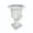 Antique White, variant on Garden Roman Urn Planter Lightweight Concrete Self Draining Black