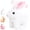 White, variant on Bunby Realistic Rabbit Toy,Easter Realistic Rabbit Toys,Realistic Bunny Can Walk and Talk,Interactive Plush Bunny,Hops,Twitches & Wiggles Ears,Lifelike Movements,Easter Gift