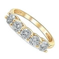 thumbnail image 2 of Pompeii 1Ct T.W. Five Stone Diamond Wedding Ring 14k White or Yellow Gold Lab Grown, 2 of 5