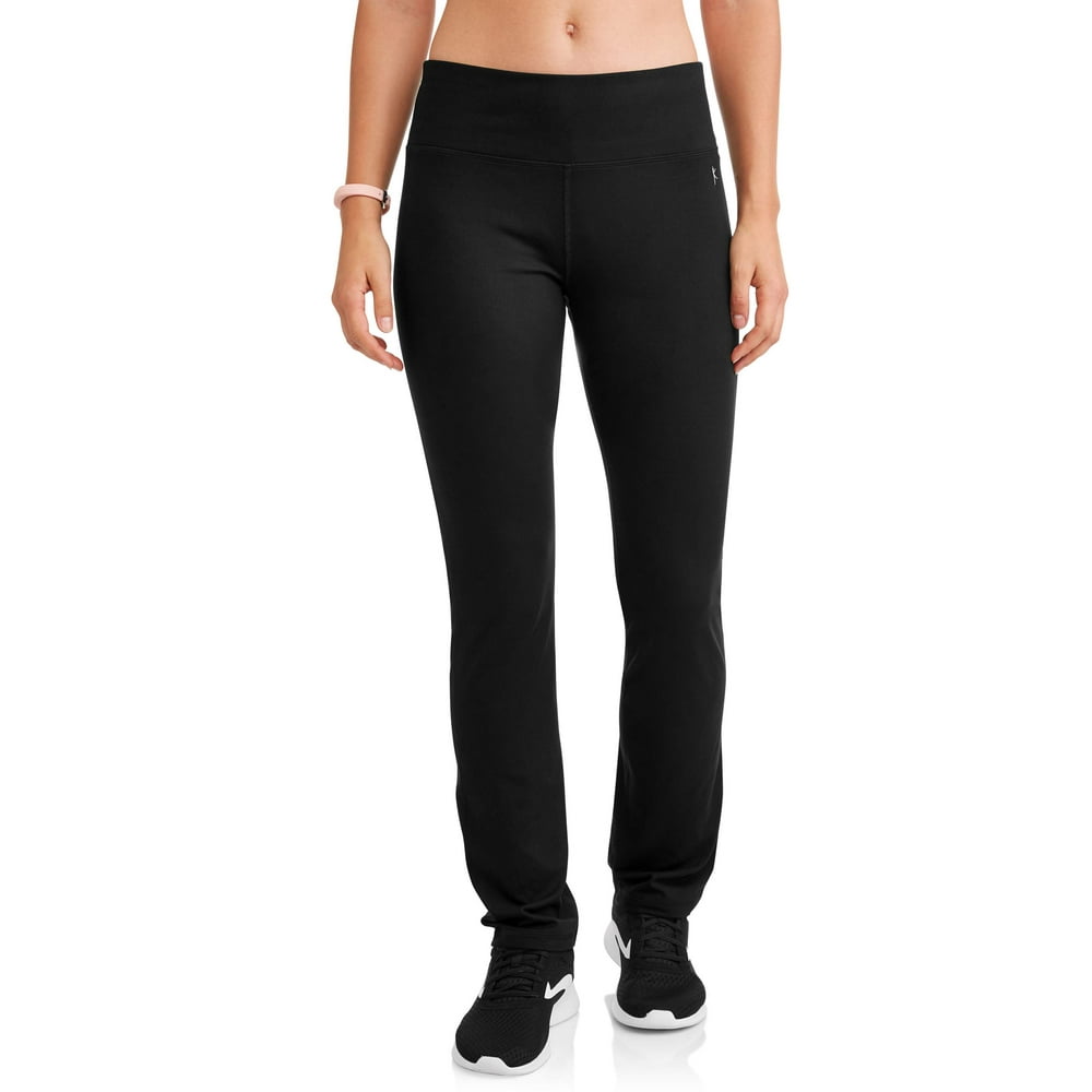 Danskin Now - Women's Active Melange Performance Straight Leg Pant Available in Regular and