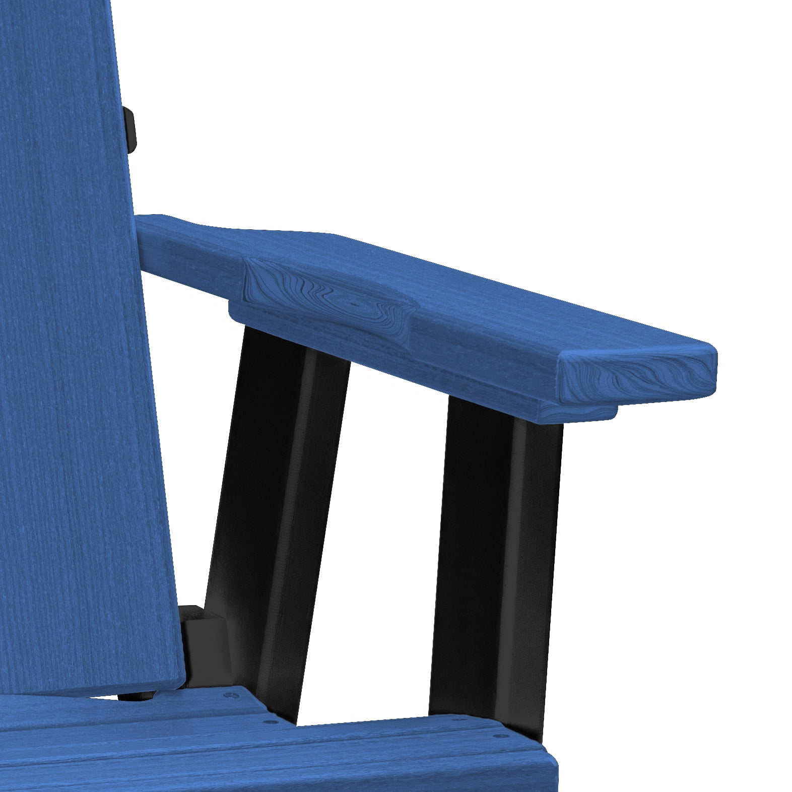 American Furniture Classics Model 416BBK-K Brandon Double Balcony Height Glider with Center Table in Blue on a Black Base